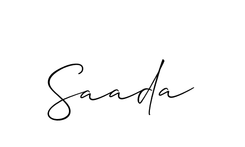 Allison_Script is a professional signature style that is perfect for those who want to add a touch of class to their signature. It is also a great choice for those who want to make their signature more unique. Get Saada name to fancy signature for free. Saada signature style 2 images and pictures png