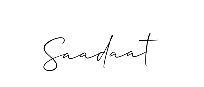 Best and Professional Signature Style for Saadaat. Allison_Script Best Signature Style Collection. Saadaat signature style 2 images and pictures png
