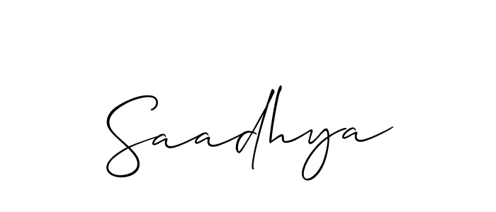 Once you've used our free online signature maker to create your best signature Allison_Script style, it's time to enjoy all of the benefits that Saadhya name signing documents. Saadhya signature style 2 images and pictures png