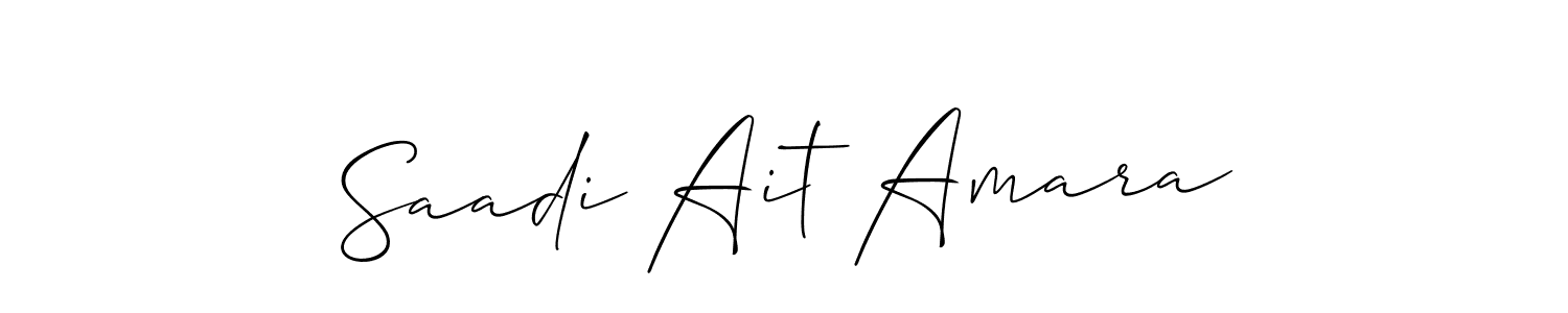 Make a beautiful signature design for name Saadi Ait Amara. Use this online signature maker to create a handwritten signature for free. Saadi Ait Amara signature style 2 images and pictures png