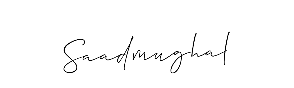 How to Draw Saadmughal signature style? Allison_Script is a latest design signature styles for name Saadmughal. Saadmughal signature style 2 images and pictures png