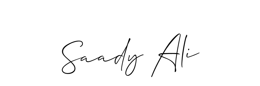 See photos of Saady Ali official signature by Spectra . Check more albums & portfolios. Read reviews & check more about Allison_Script font. Saady Ali signature style 2 images and pictures png