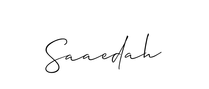 Once you've used our free online signature maker to create your best signature Allison_Script style, it's time to enjoy all of the benefits that Saaedah name signing documents. Saaedah signature style 2 images and pictures png