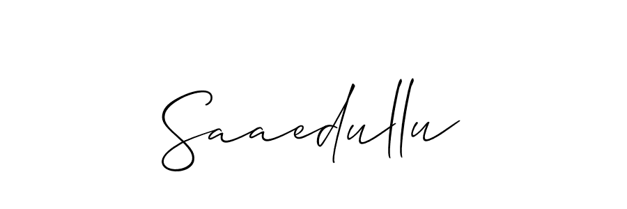 You should practise on your own different ways (Allison_Script) to write your name (Saaedullu) in signature. don't let someone else do it for you. Saaedullu signature style 2 images and pictures png