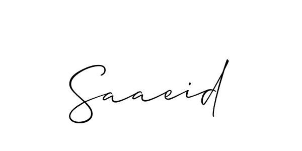 This is the best signature style for the Saaeid name. Also you like these signature font (Allison_Script). Mix name signature. Saaeid signature style 2 images and pictures png