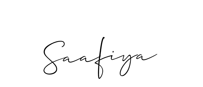 Allison_Script is a professional signature style that is perfect for those who want to add a touch of class to their signature. It is also a great choice for those who want to make their signature more unique. Get Saafiya name to fancy signature for free. Saafiya signature style 2 images and pictures png