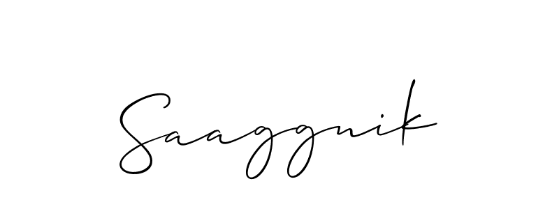 You should practise on your own different ways (Allison_Script) to write your name (Saaggnik) in signature. don't let someone else do it for you. Saaggnik signature style 2 images and pictures png