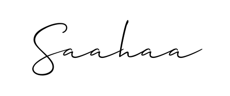 Make a beautiful signature design for name Saahaa. With this signature (Allison_Script) style, you can create a handwritten signature for free. Saahaa signature style 2 images and pictures png