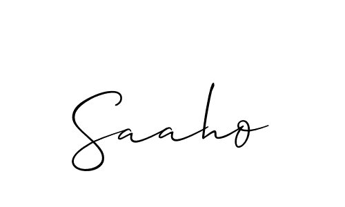 if you are searching for the best signature style for your name Saaho. so please give up your signature search. here we have designed multiple signature styles  using Allison_Script. Saaho signature style 2 images and pictures png