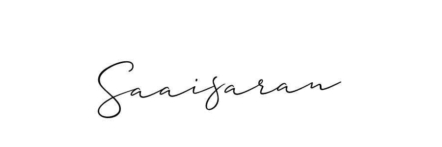 Also You can easily find your signature by using the search form. We will create Saaisaran name handwritten signature images for you free of cost using Allison_Script sign style. Saaisaran signature style 2 images and pictures png