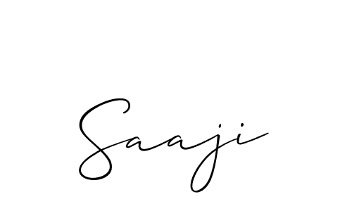 The best way (Allison_Script) to make a short signature is to pick only two or three words in your name. The name Saaji include a total of six letters. For converting this name. Saaji signature style 2 images and pictures png