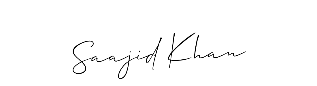 if you are searching for the best signature style for your name Saajid Khan. so please give up your signature search. here we have designed multiple signature styles  using Allison_Script. Saajid Khan signature style 2 images and pictures png