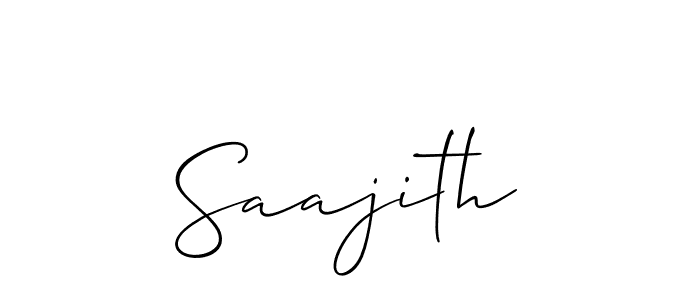 Make a beautiful signature design for name Saajith. With this signature (Allison_Script) style, you can create a handwritten signature for free. Saajith signature style 2 images and pictures png