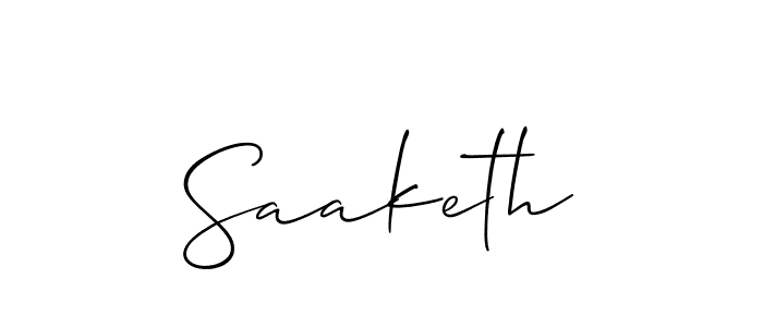 It looks lik you need a new signature style for name Saaketh. Design unique handwritten (Allison_Script) signature with our free signature maker in just a few clicks. Saaketh signature style 2 images and pictures png