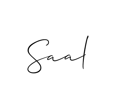 Create a beautiful signature design for name Saal. With this signature (Allison_Script) fonts, you can make a handwritten signature for free. Saal signature style 2 images and pictures png