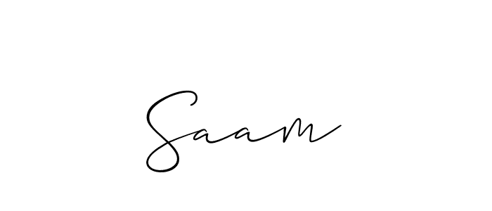 Make a beautiful signature design for name Saam✨. With this signature (Allison_Script) style, you can create a handwritten signature for free. Saam✨ signature style 2 images and pictures png