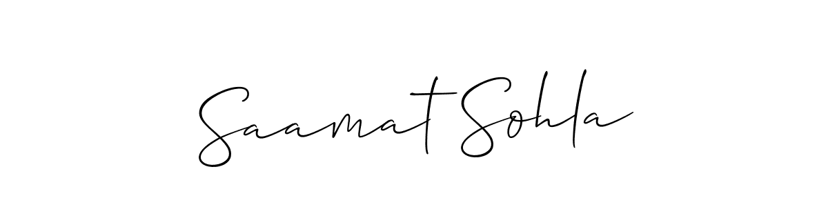 See photos of Saamat Sohla official signature by Spectra . Check more albums & portfolios. Read reviews & check more about Allison_Script font. Saamat Sohla signature style 2 images and pictures png