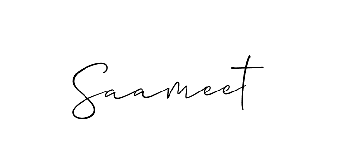 You should practise on your own different ways (Allison_Script) to write your name (Saameet) in signature. don't let someone else do it for you. Saameet signature style 2 images and pictures png