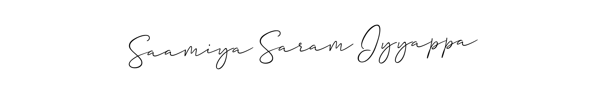 Best and Professional Signature Style for Saamiya Saram Iyyappa. Allison_Script Best Signature Style Collection. Saamiya Saram Iyyappa signature style 2 images and pictures png