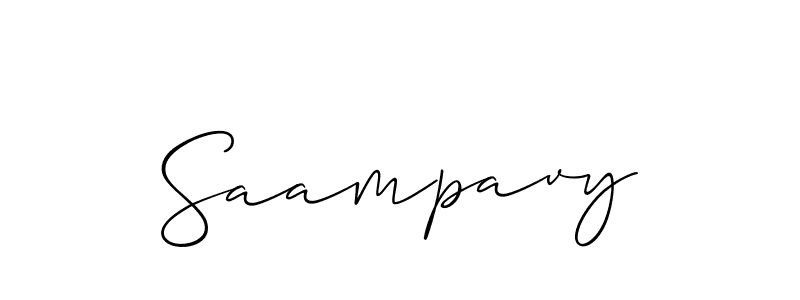 Make a short Saampavy signature style. Manage your documents anywhere anytime using Allison_Script. Create and add eSignatures, submit forms, share and send files easily. Saampavy signature style 2 images and pictures png