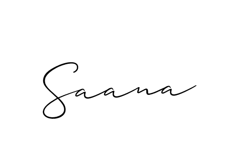 Also we have Saana name is the best signature style. Create professional handwritten signature collection using Allison_Script autograph style. Saana signature style 2 images and pictures png