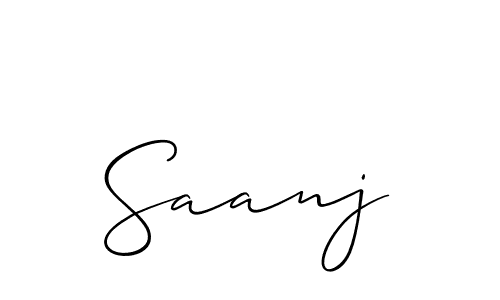 How to make Saanj name signature. Use Allison_Script style for creating short signs online. This is the latest handwritten sign. Saanj signature style 2 images and pictures png