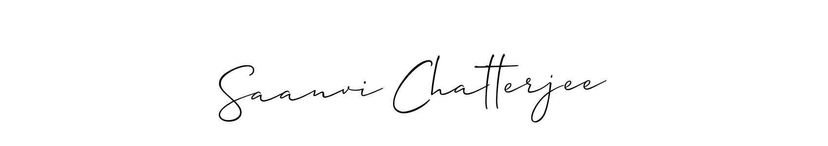 Design your own signature with our free online signature maker. With this signature software, you can create a handwritten (Allison_Script) signature for name Saanvi Chatterjee. Saanvi Chatterjee signature style 2 images and pictures png