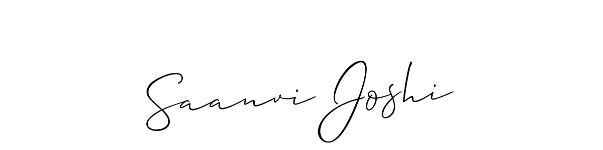 Also You can easily find your signature by using the search form. We will create Saanvi Joshi name handwritten signature images for you free of cost using Allison_Script sign style. Saanvi Joshi signature style 2 images and pictures png