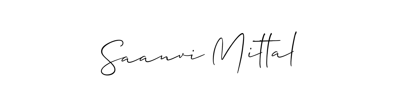 Saanvi Mittal stylish signature style. Best Handwritten Sign (Allison_Script) for my name. Handwritten Signature Collection Ideas for my name Saanvi Mittal. Saanvi Mittal signature style 2 images and pictures png