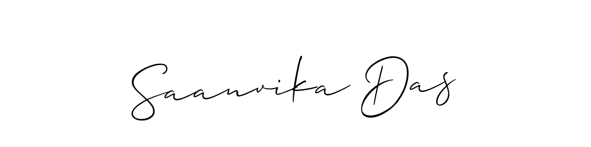 Also You can easily find your signature by using the search form. We will create Saanvika Das name handwritten signature images for you free of cost using Allison_Script sign style. Saanvika Das signature style 2 images and pictures png