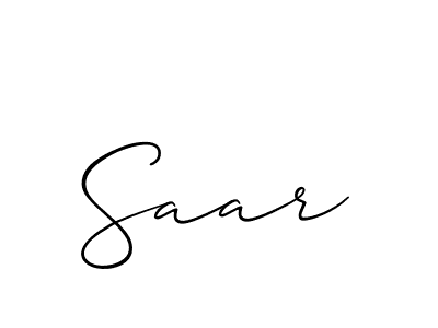 if you are searching for the best signature style for your name Saar. so please give up your signature search. here we have designed multiple signature styles  using Allison_Script. Saar signature style 2 images and pictures png