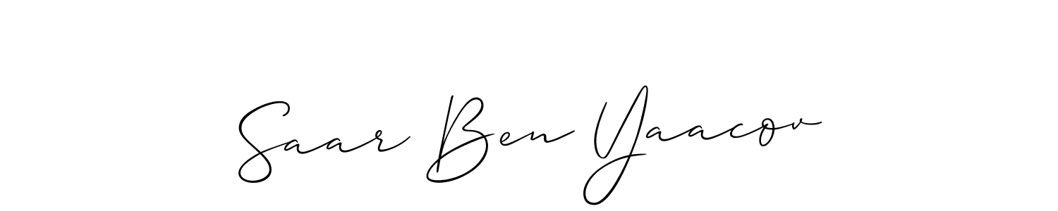 Make a beautiful signature design for name Saar Ben Yaacov. Use this online signature maker to create a handwritten signature for free. Saar Ben Yaacov signature style 2 images and pictures png