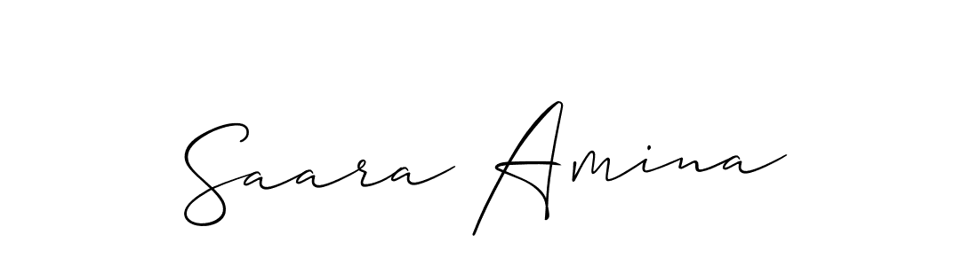 Similarly Allison_Script is the best handwritten signature design. Signature creator online .You can use it as an online autograph creator for name Saara Amina. Saara Amina signature style 2 images and pictures png
