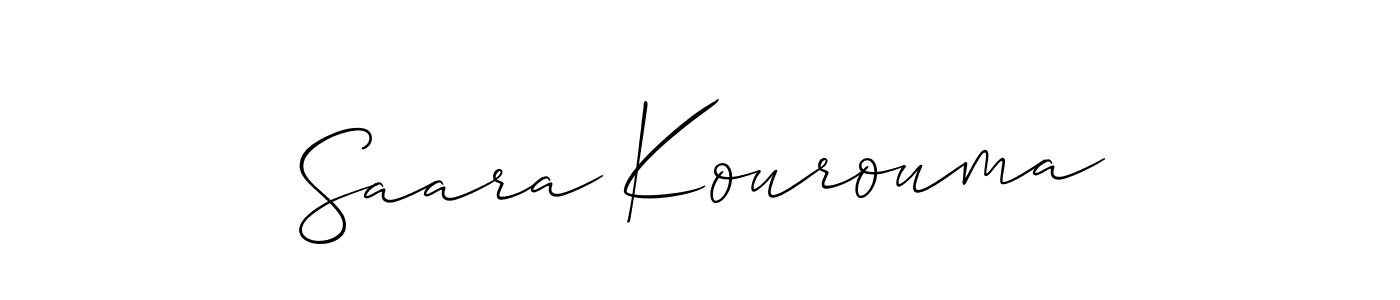 Make a beautiful signature design for name Saara Kourouma. Use this online signature maker to create a handwritten signature for free. Saara Kourouma signature style 2 images and pictures png