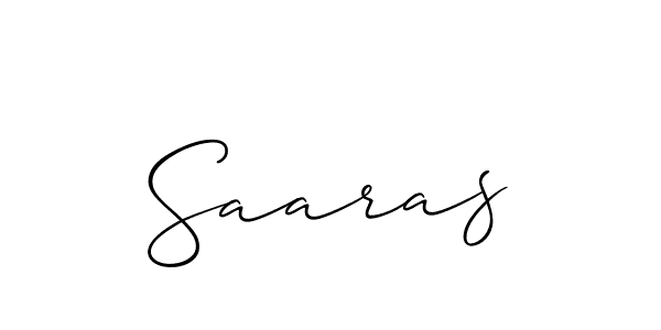 How to Draw Saaras signature style? Allison_Script is a latest design signature styles for name Saaras. Saaras signature style 2 images and pictures png