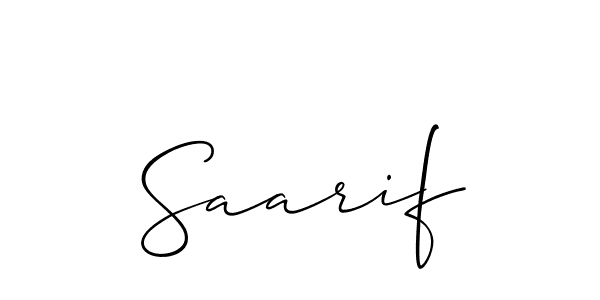 Make a short Saarif signature style. Manage your documents anywhere anytime using Allison_Script. Create and add eSignatures, submit forms, share and send files easily. Saarif signature style 2 images and pictures png