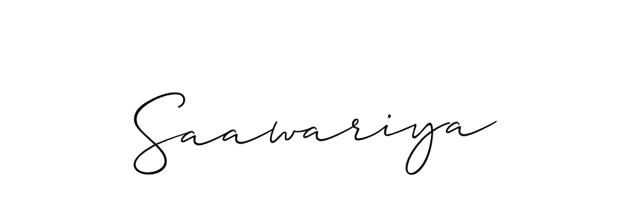 Also we have Saawariya name is the best signature style. Create professional handwritten signature collection using Allison_Script autograph style. Saawariya signature style 2 images and pictures png