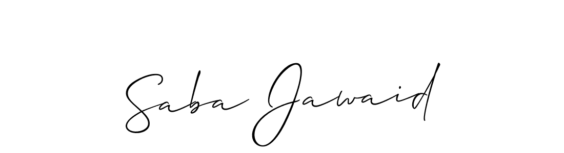 Make a beautiful signature design for name Saba Jawaid. Use this online signature maker to create a handwritten signature for free. Saba Jawaid signature style 2 images and pictures png