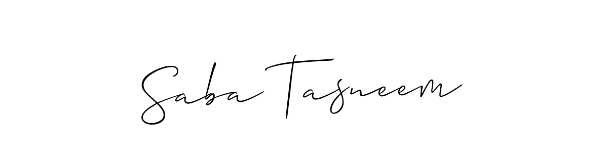 Here are the top 10 professional signature styles for the name Saba Tasneem. These are the best autograph styles you can use for your name. Saba Tasneem signature style 2 images and pictures png