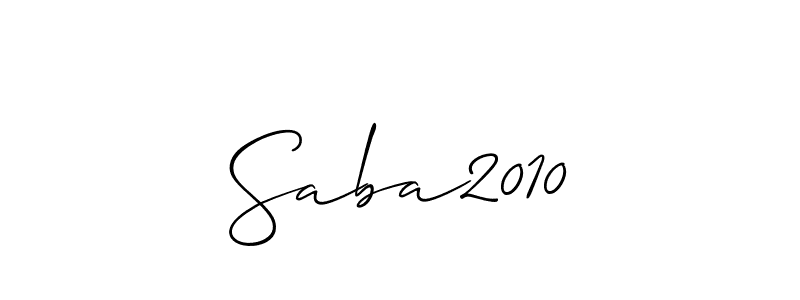 It looks lik you need a new signature style for name Saba2010. Design unique handwritten (Allison_Script) signature with our free signature maker in just a few clicks. Saba2010 signature style 2 images and pictures png
