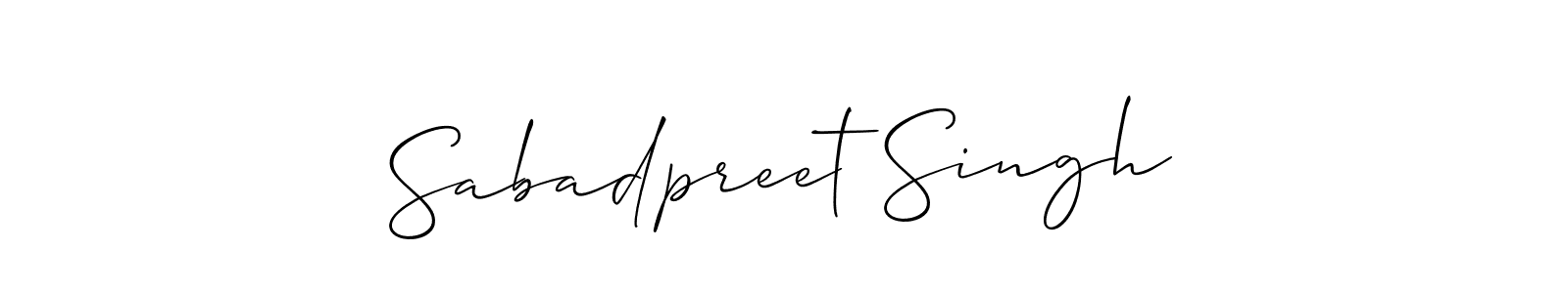 Make a beautiful signature design for name Sabadpreet Singh. Use this online signature maker to create a handwritten signature for free. Sabadpreet Singh signature style 2 images and pictures png