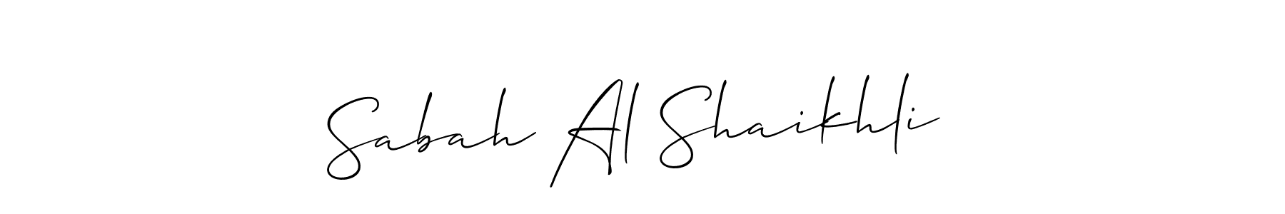 How to Draw Sabah Al Shaikhli  signature style? Allison_Script is a latest design signature styles for name Sabah Al Shaikhli . Sabah Al Shaikhli  signature style 2 images and pictures png