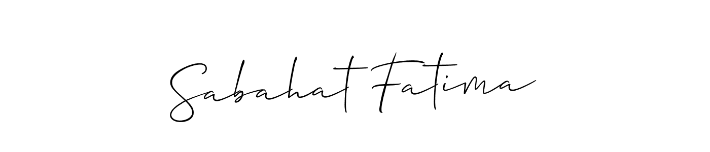Best and Professional Signature Style for Sabahat Fatima. Allison_Script Best Signature Style Collection. Sabahat Fatima signature style 2 images and pictures png
