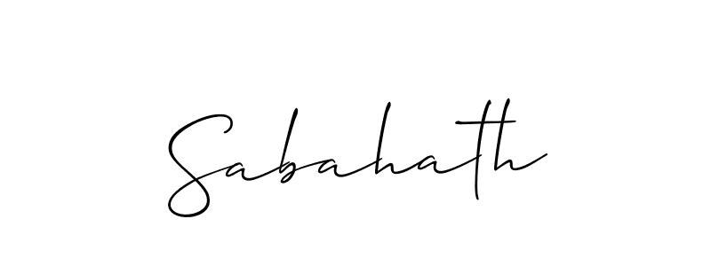 Also You can easily find your signature by using the search form. We will create Sabahath name handwritten signature images for you free of cost using Allison_Script sign style. Sabahath signature style 2 images and pictures png