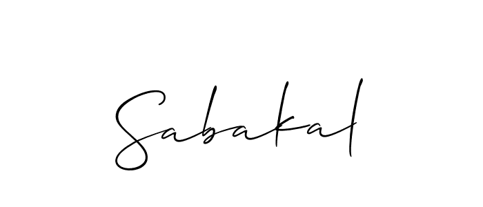 if you are searching for the best signature style for your name Sabakal. so please give up your signature search. here we have designed multiple signature styles  using Allison_Script. Sabakal signature style 2 images and pictures png