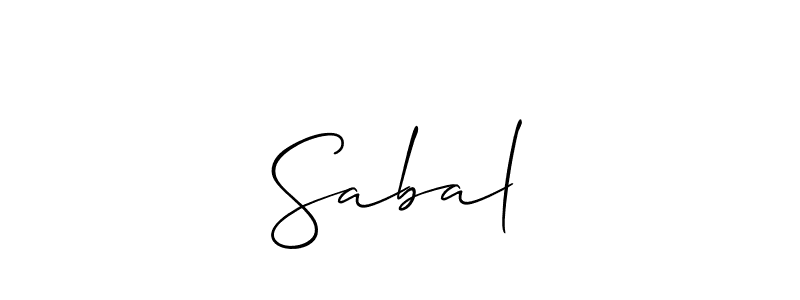 Best and Professional Signature Style for Sabal✅. Allison_Script Best Signature Style Collection. Sabal✅ signature style 2 images and pictures png