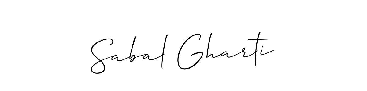 if you are searching for the best signature style for your name Sabal Gharti. so please give up your signature search. here we have designed multiple signature styles  using Allison_Script. Sabal Gharti signature style 2 images and pictures png