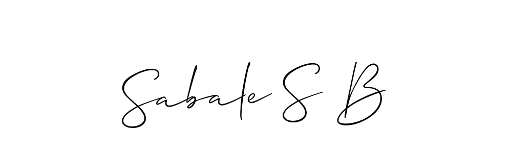 Also You can easily find your signature by using the search form. We will create Sabale S B name handwritten signature images for you free of cost using Allison_Script sign style. Sabale S B signature style 2 images and pictures png