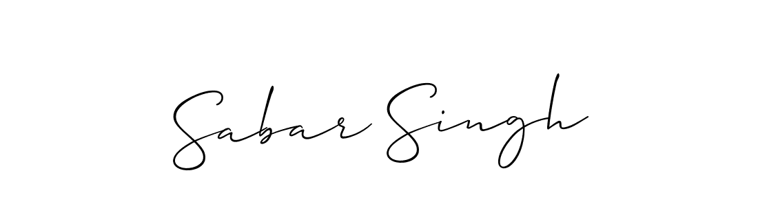 Sabar Singh stylish signature style. Best Handwritten Sign (Allison_Script) for my name. Handwritten Signature Collection Ideas for my name Sabar Singh. Sabar Singh signature style 2 images and pictures png