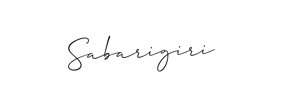 Create a beautiful signature design for name Sabarigiri. With this signature (Allison_Script) fonts, you can make a handwritten signature for free. Sabarigiri signature style 2 images and pictures png